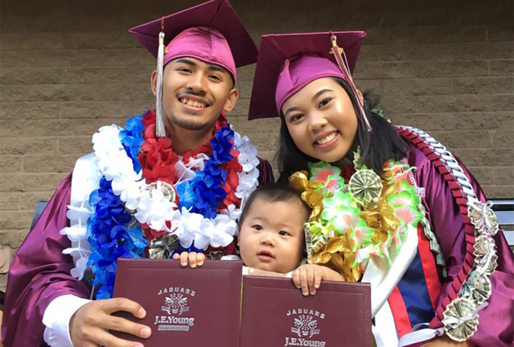 Teen mom overcomes obstacles and graduates high school early