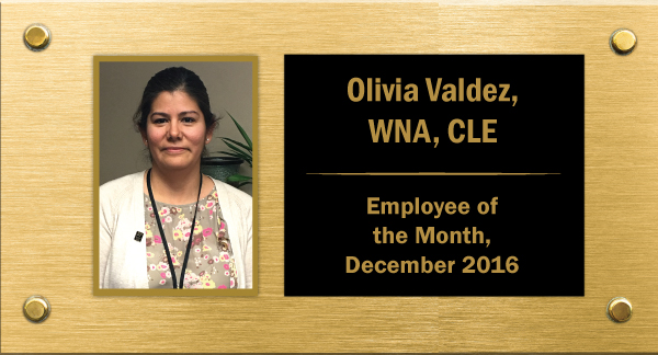 Employee of the Month – December 2016