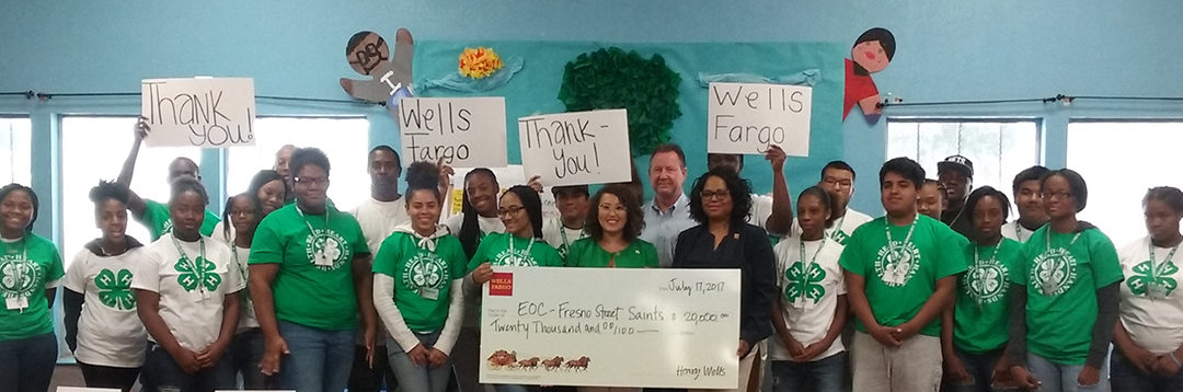 Fresno EOC Street Saints Receives $20,000 from Wells Fargo