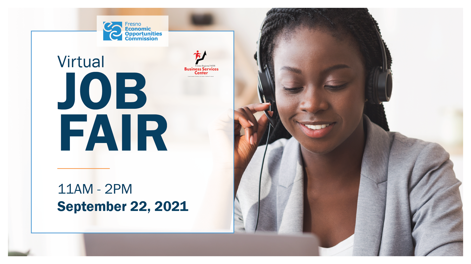 Fresno EOC Virtual Job Fair, Sept 22, 2021